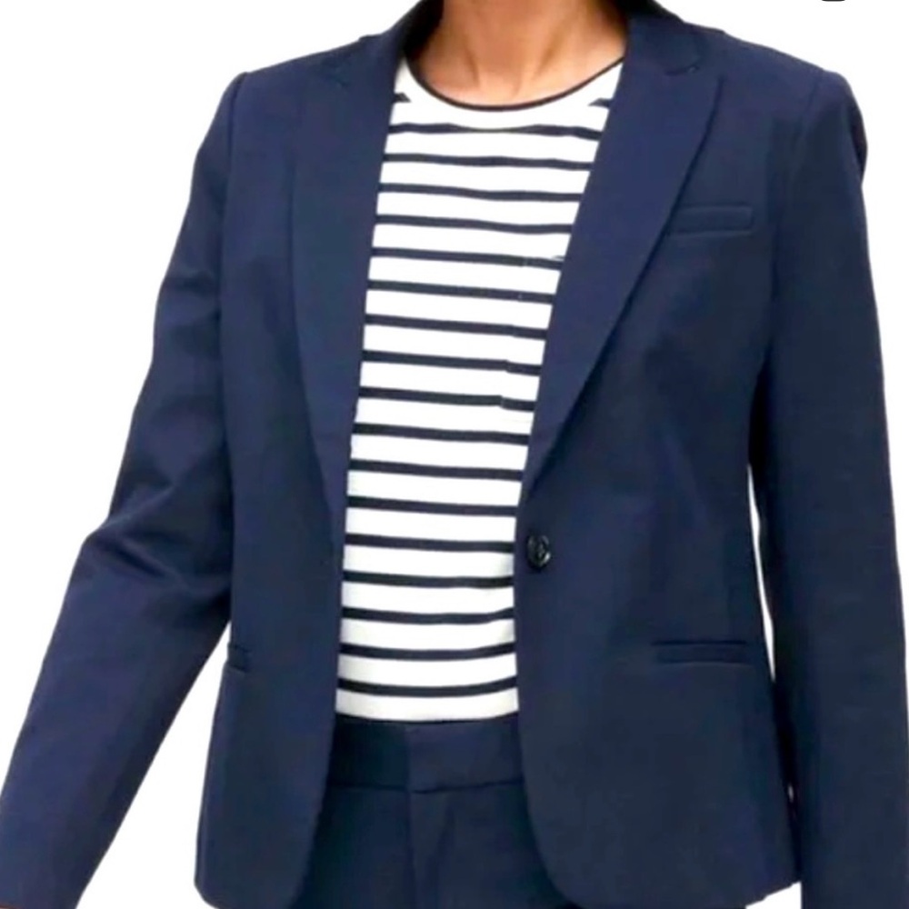 Banana Republic Navy Classic Fit Blazer